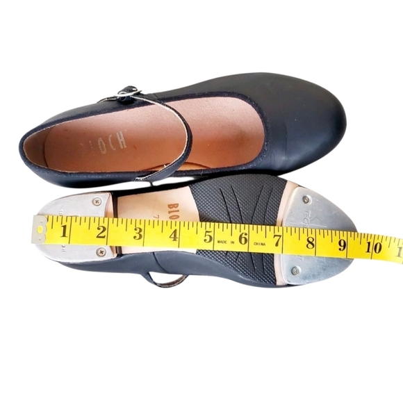 Bloch Black Leather Mary Jane Dance Shoes Girls #2T  Size 7 1/2 US. - Picture 8 of 14